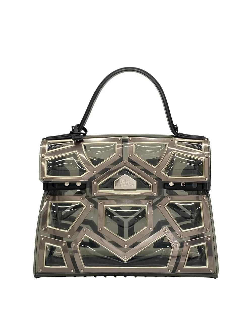 Delvaux Tampate Gm Clear Silver Black #281228D12B